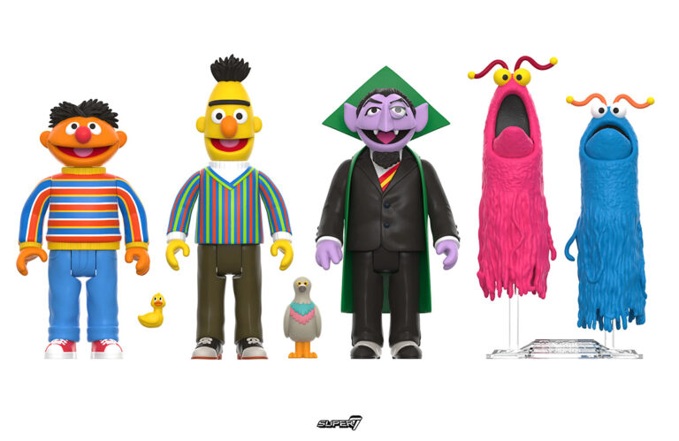 Sesame Street Reaction Figures From Super Toy Tales