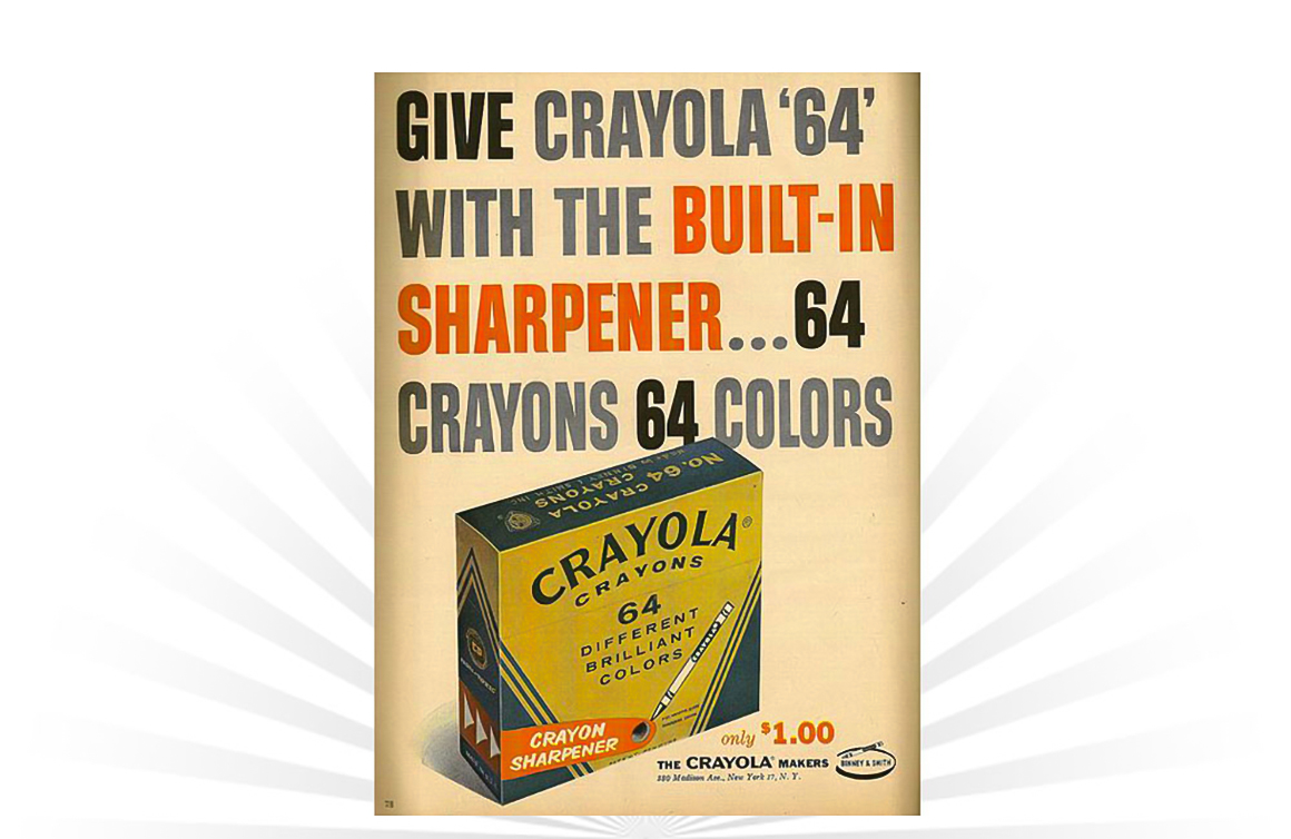 Crayola Crayon with Sharpener (64 colors)
