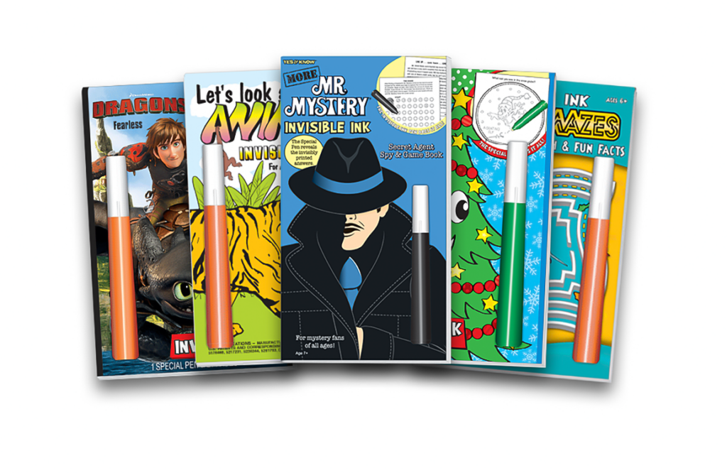 Invisible Ink Books and Games from Lee Publications (1970s) Toy Tales