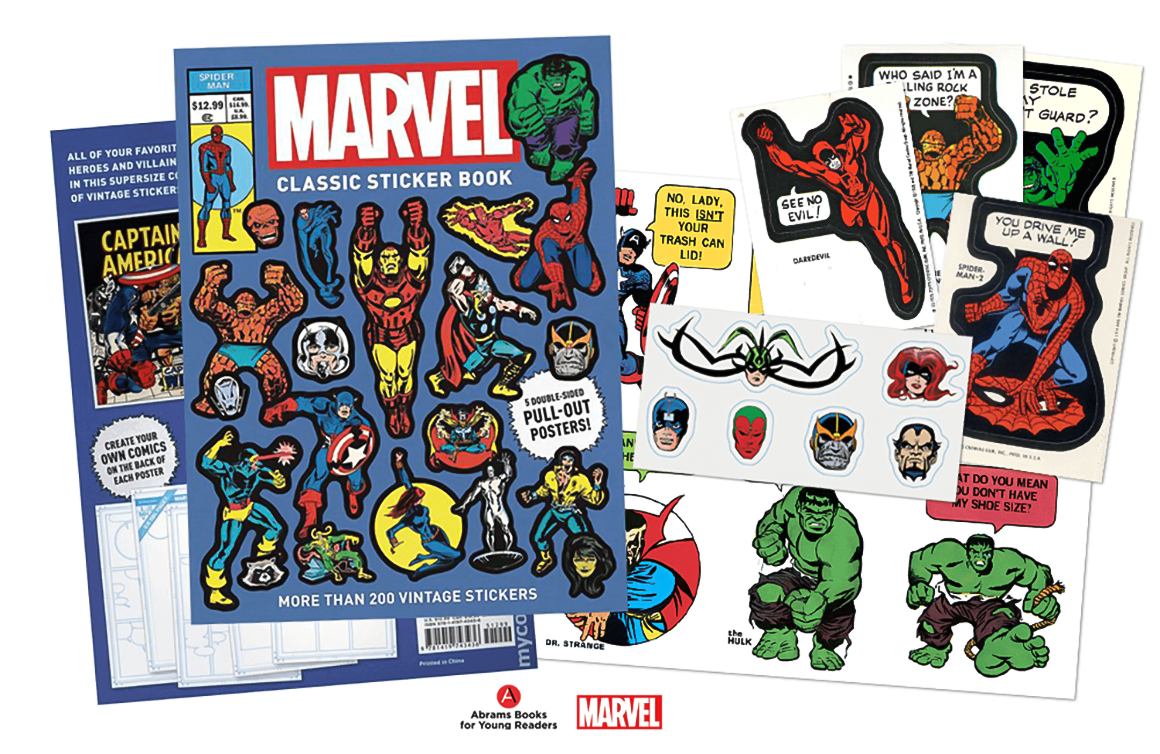 Marvel Classic Sticker Book from Abrams Books