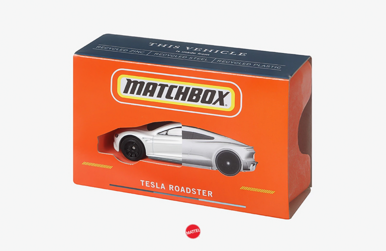 tesla toy car matchbox