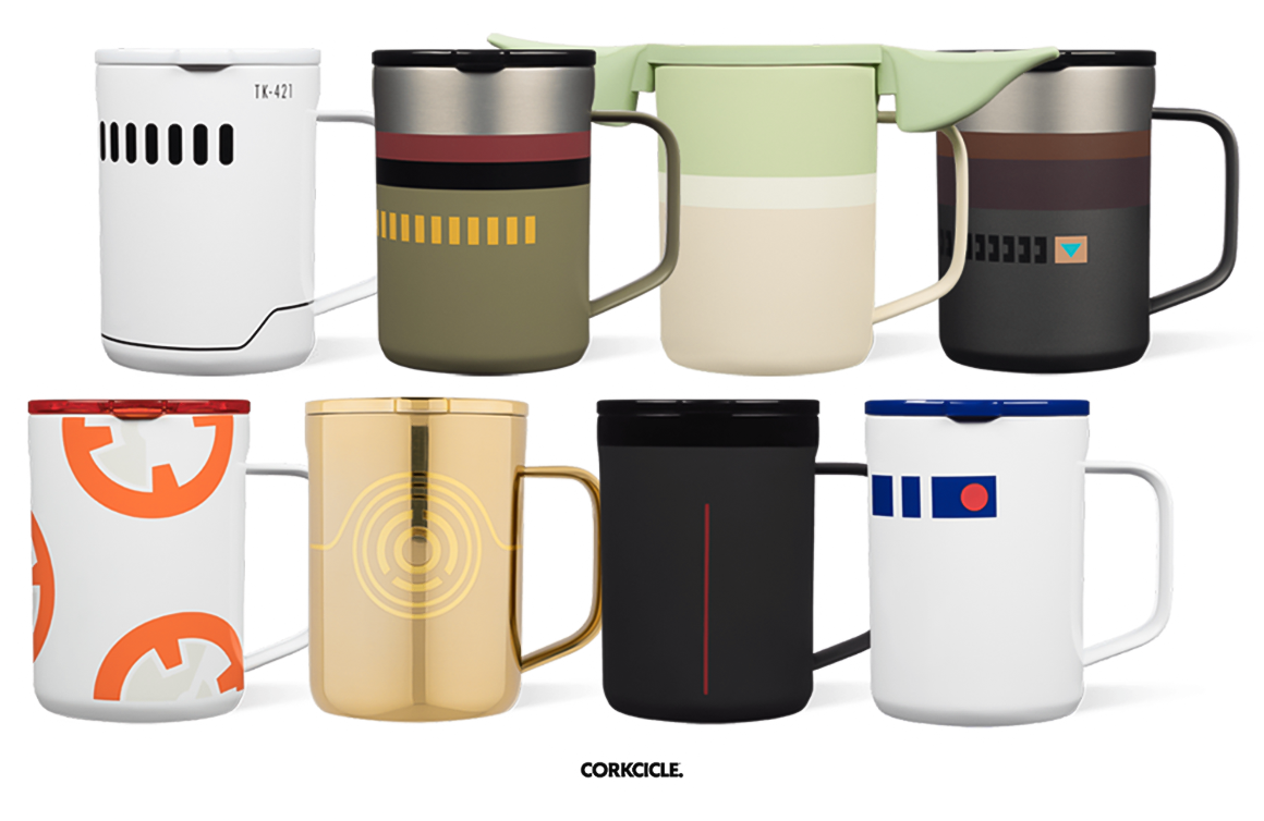 Corkcicle Coffee Mug - Triple-Insulated Stainless Steel Cup with Handle, 16  oz, Star Wars - C3PO