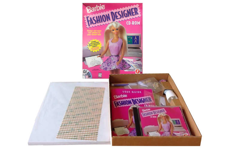Barbie Fashion Designer CD-ROM from Mattel Media (1996) | Toy Tales