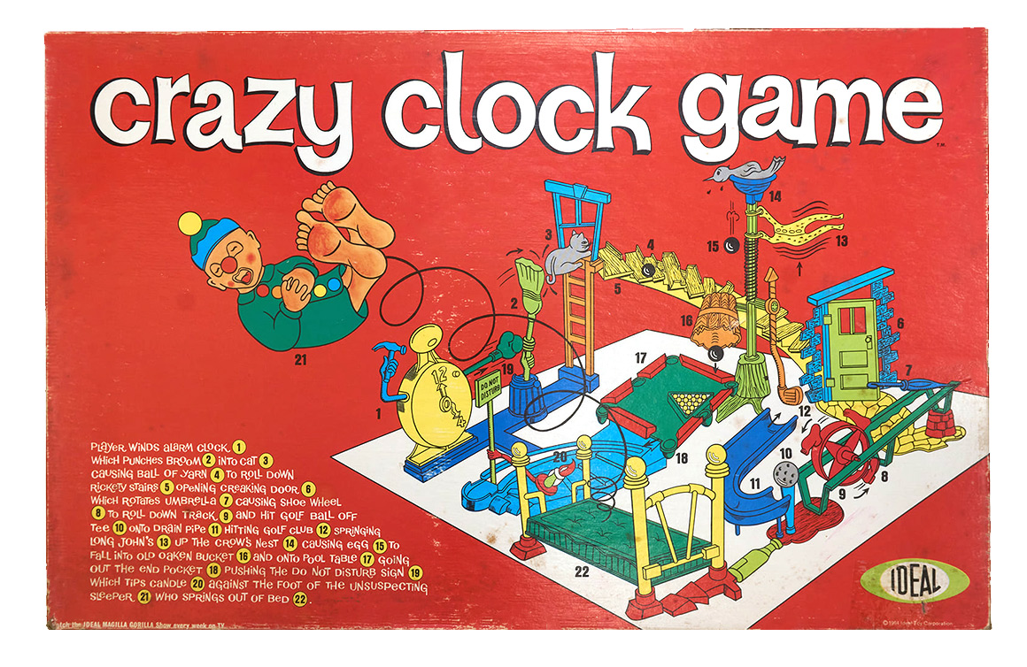 Crazy Clock Game from Ideal (1964)