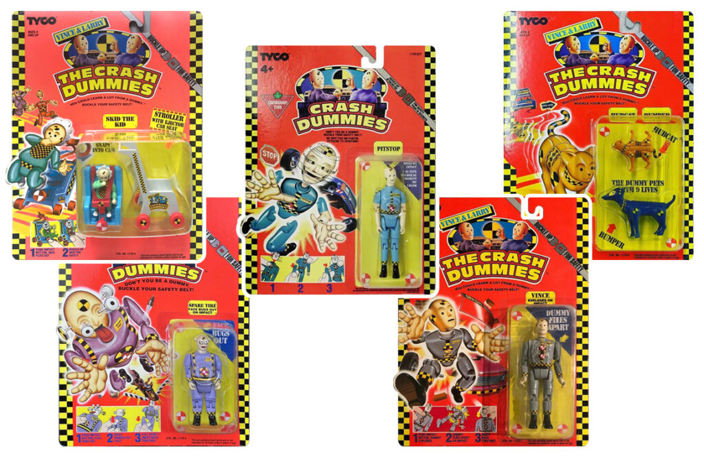 Vince & Larry The Crash Dummies from Tyco (1990s) Toy Tales