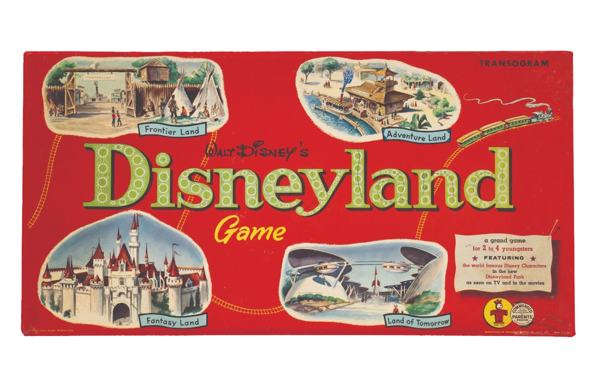 Walt Disney's Disneyland Transogram board game box