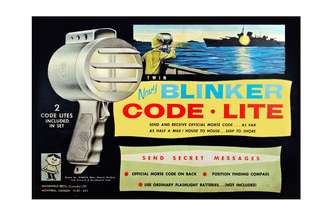 Packaging for Navy Blinker Code Lites from Hasbro