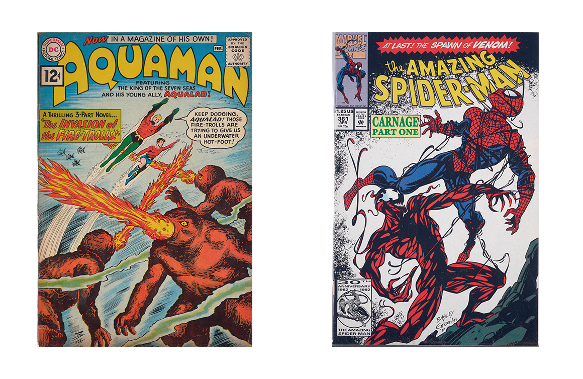 Prebula Comic Collection, Aquaman, The Amazing Spider-Man Vintage Comics