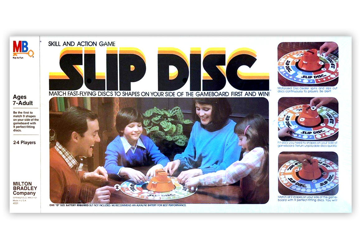 Slip Disc, Vintage Game, Milton Bradley (1980)