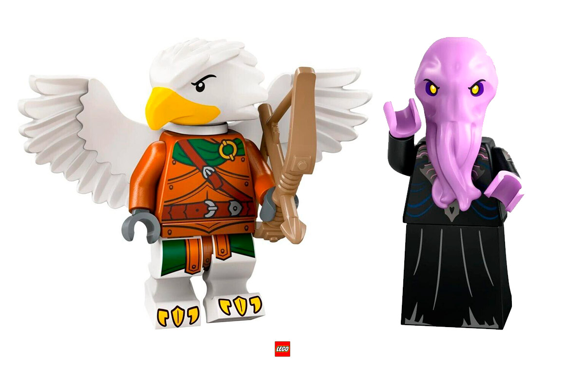 White Aarakocra Range, Mindflayer, Minifigures