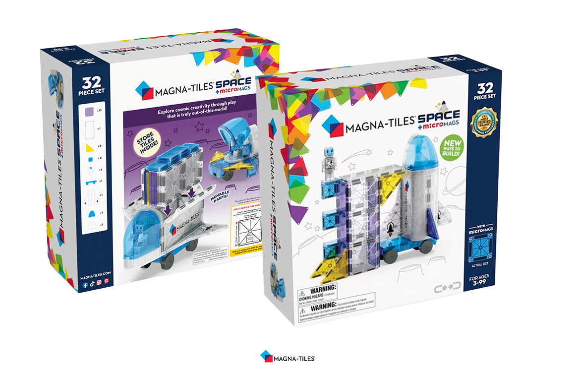 Space 32-Piece Set, MAGNA-TILES, STEM Toys