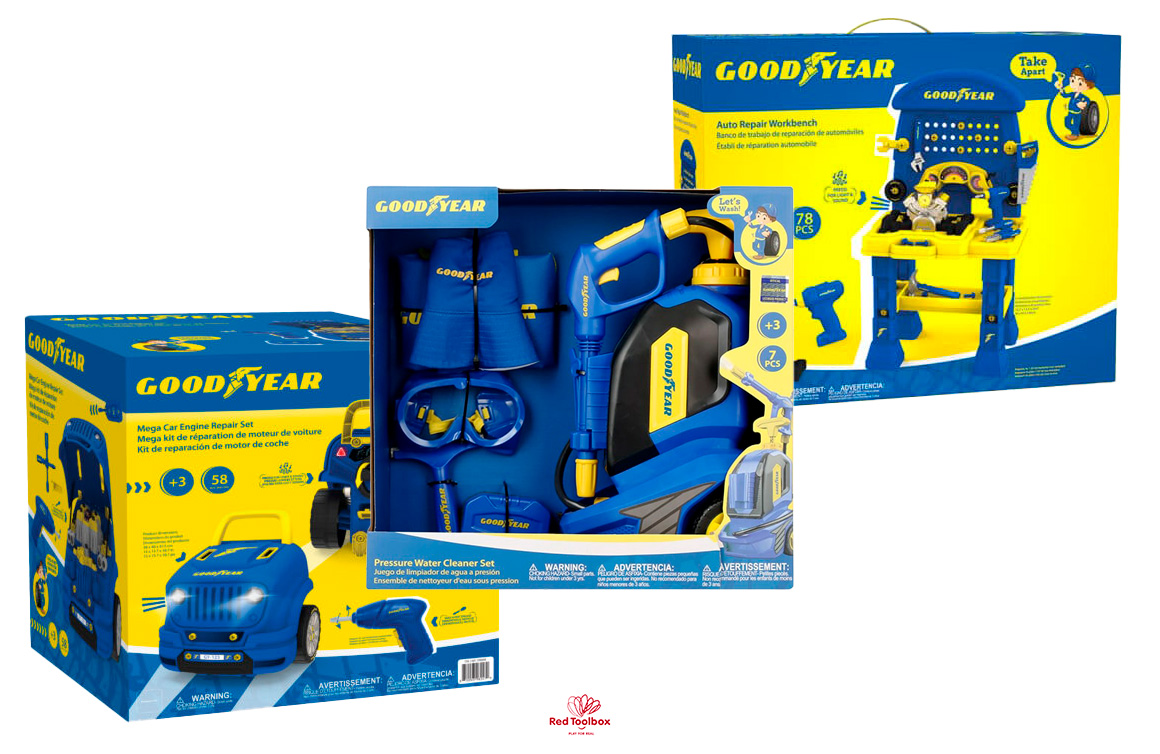 Goodyear Pretend Play Line, Red Toolbox