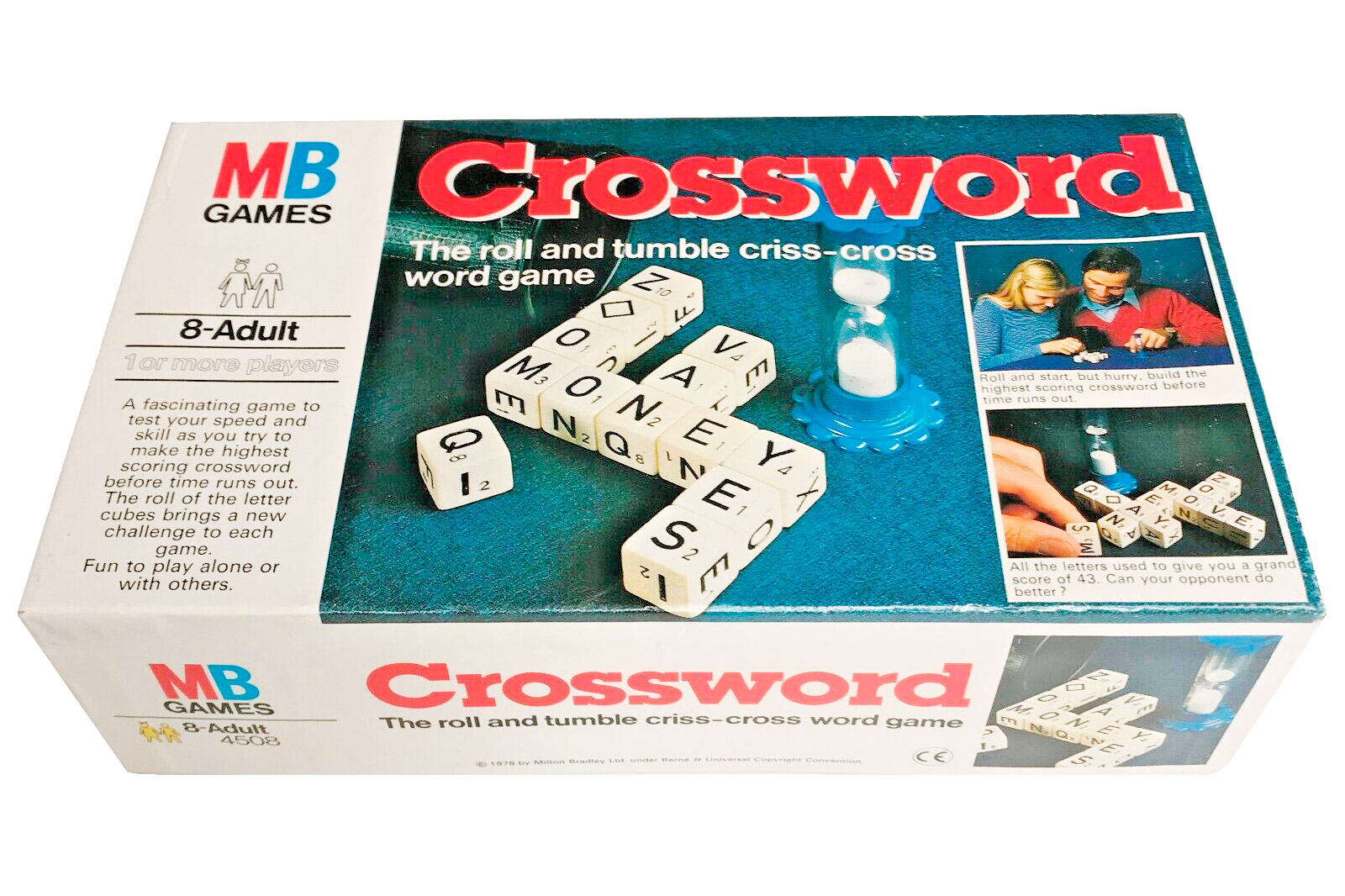 Crossword, Milton Bradley, Vintage Game