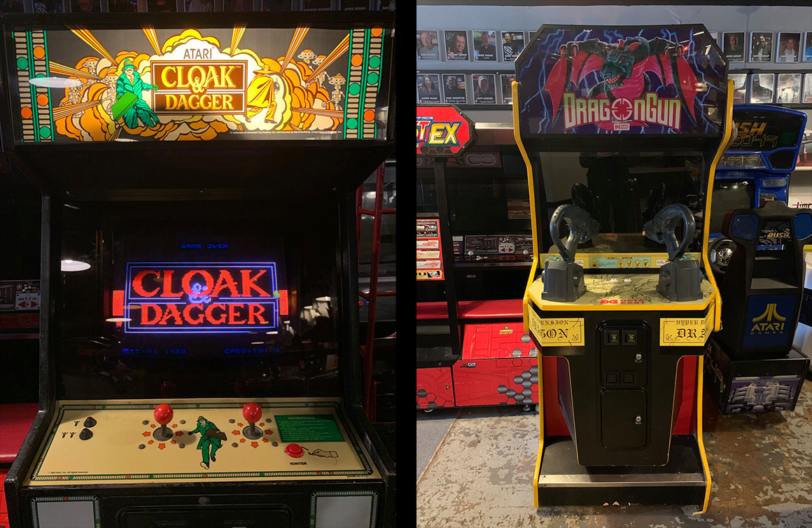 Galloping Ghost Arcade, Classic Arcade Games, Cloak and Dagger