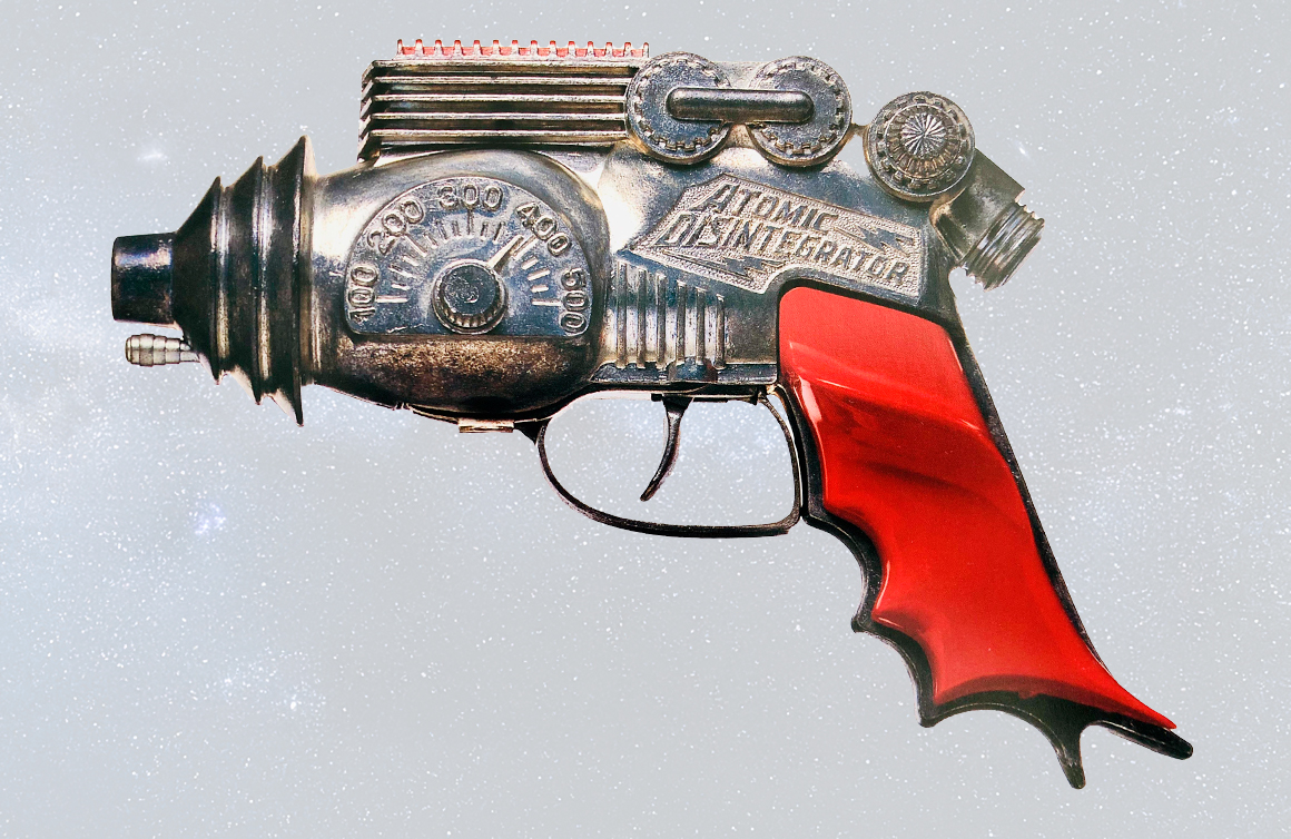 Vintage Ray Gun, Atomic Disintegrator from Hubley