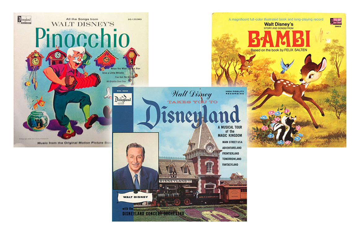 Disneyland Records, Bambi, Pinocchio, Walt Disney