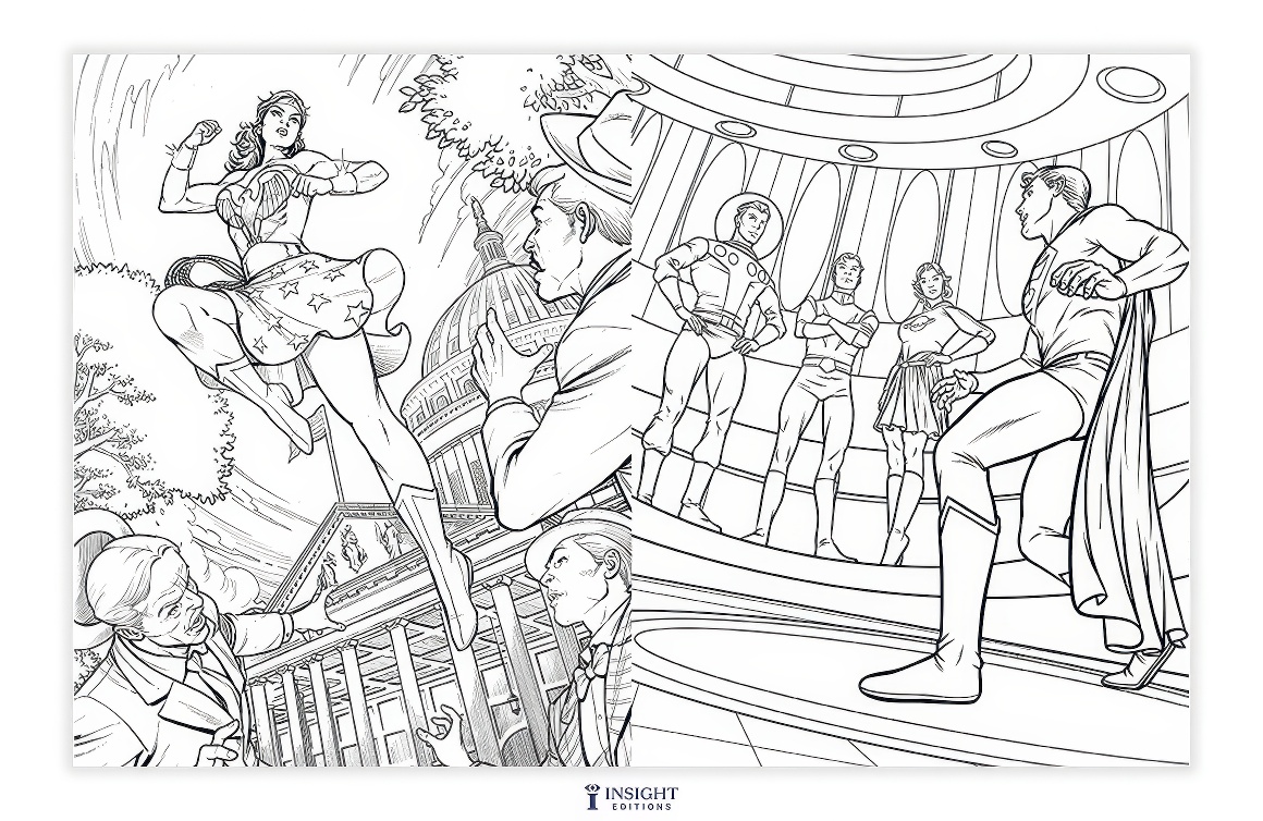 DC Showcase: The Official Coloring Book, Insight Editions