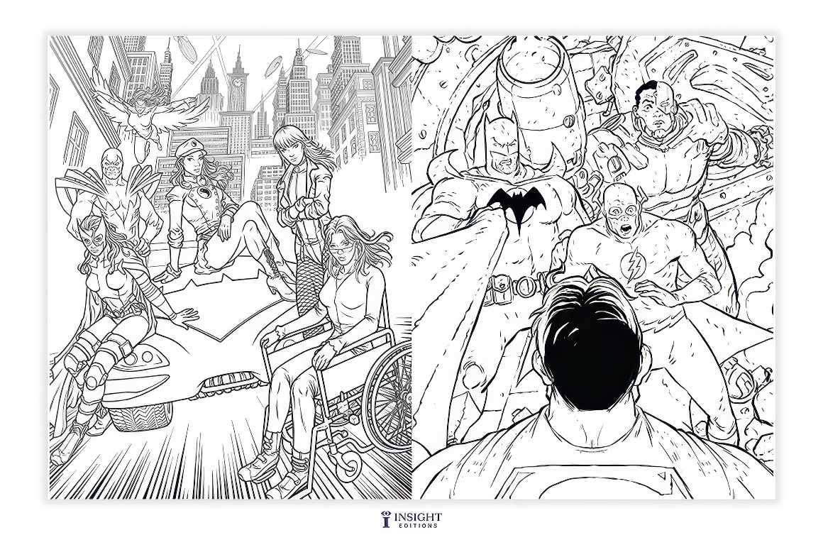DC Showcase: The Official Coloring Book, Insight Editions