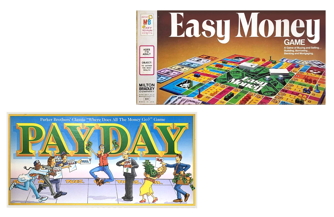 Easy Money Milton Bradley, Pay Day Parker Brothers