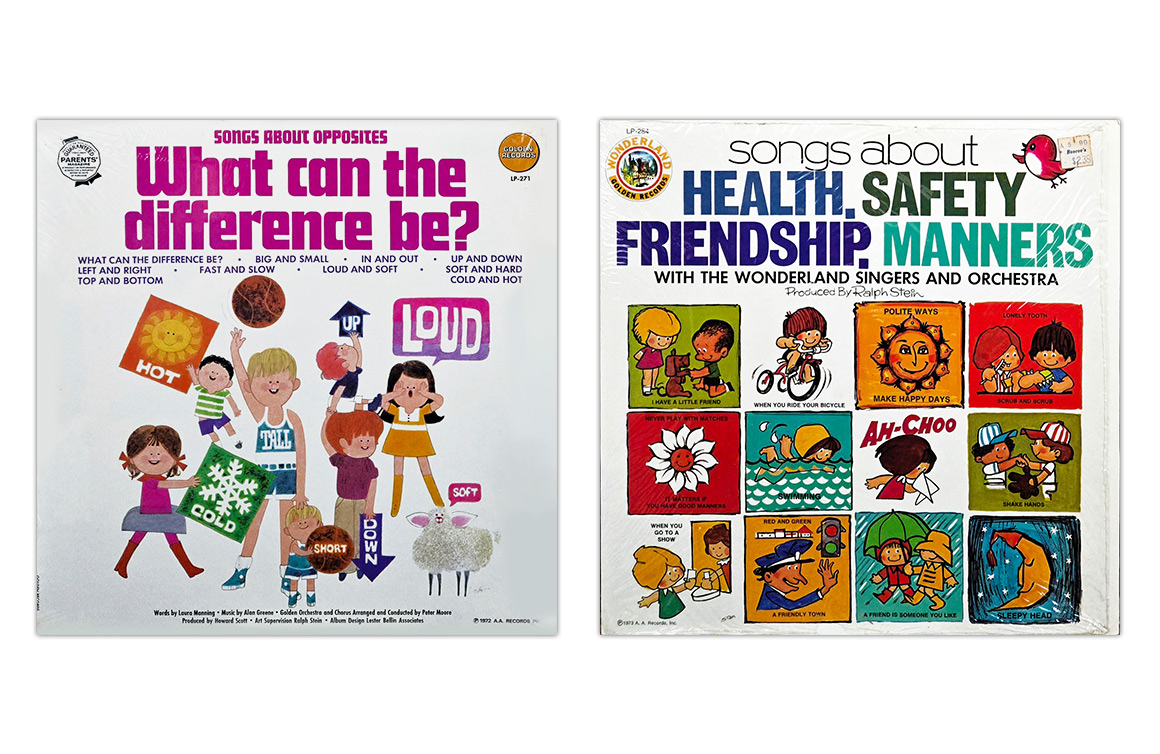 Children's Vintage Vinyl Records, What Can the Difference Be? Songs about Opposites Golden Records, Songs about Health, Safety, Friendship, Manners Wonderland Golden Records