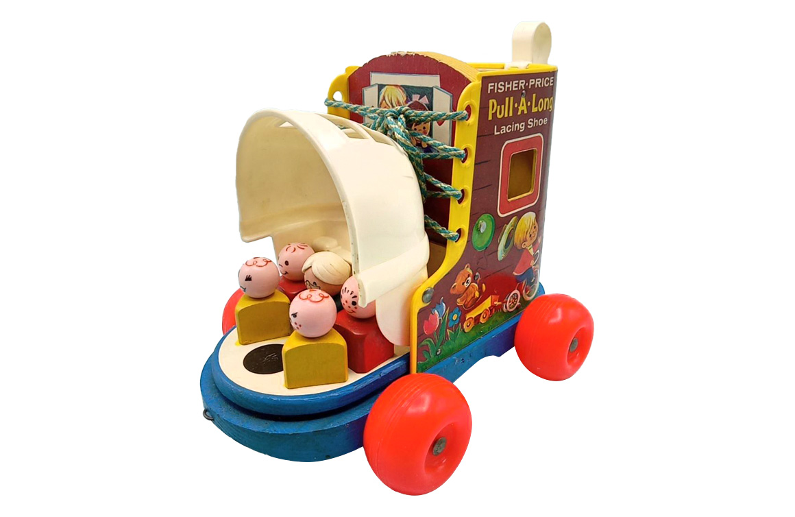 Pull-A-Long Lacing Shoe, Fisher-Price