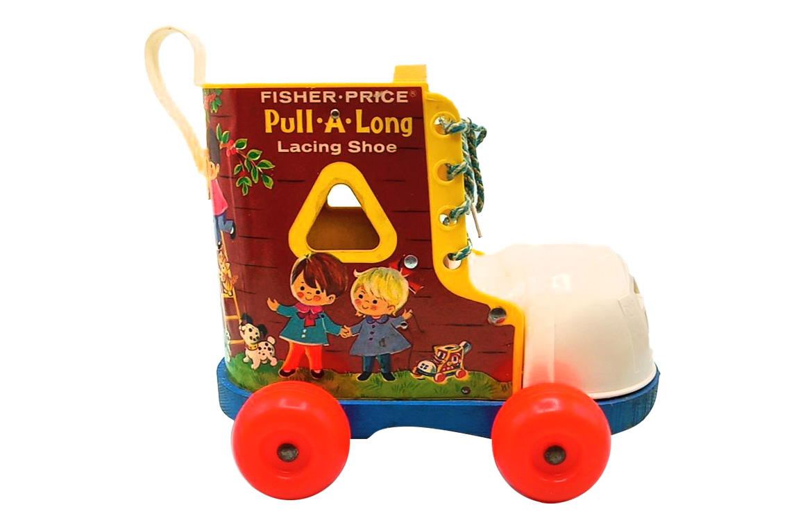 Pull-A-Long Lacing Shoe, Fisher-Price