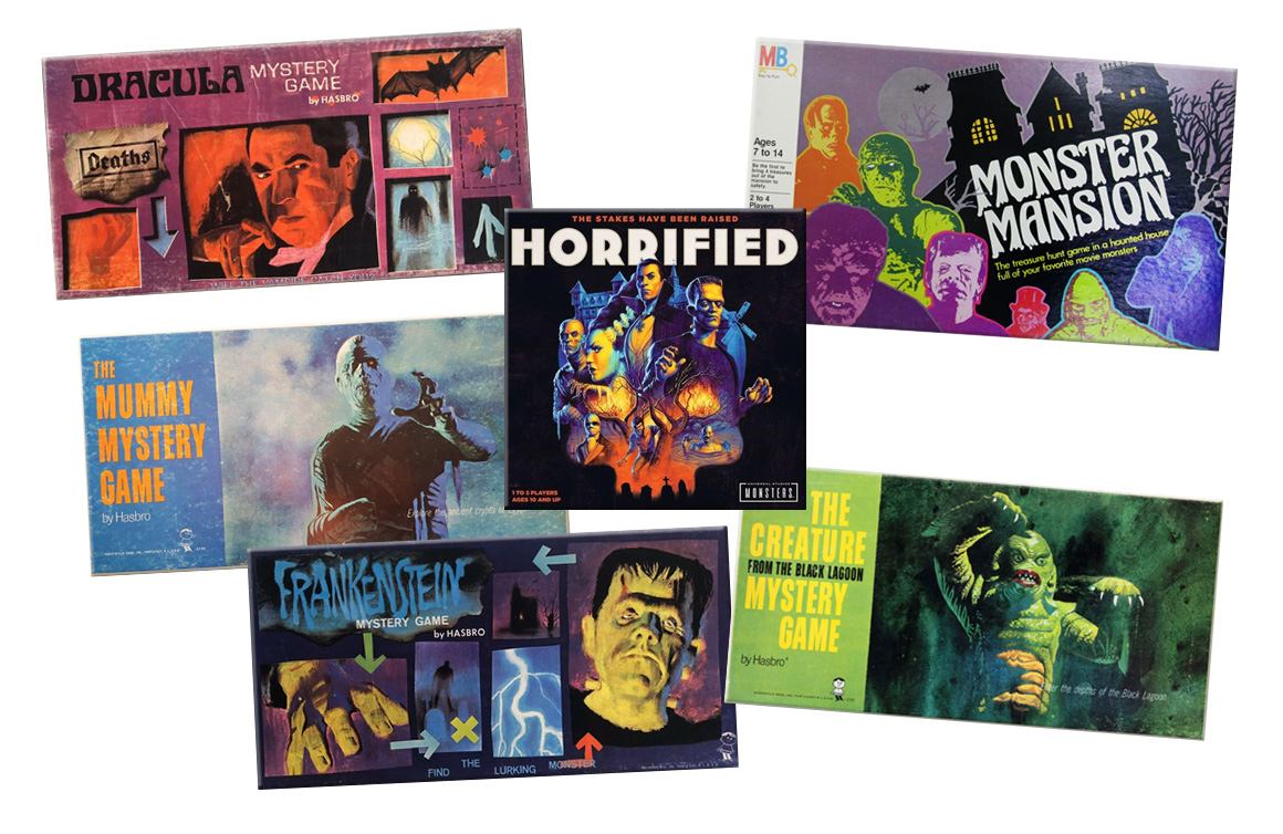 Universal Monster Board Games, Nicolas Ricketts, Vintage Monster Board Games