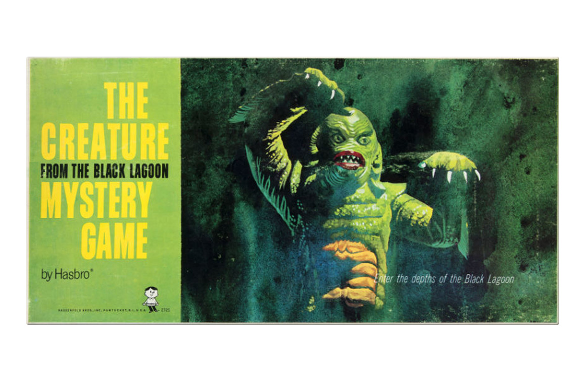 Universal Monster Board Games, Vintage Hasbro, The Creature from the Black Lagoon Mystery Game
