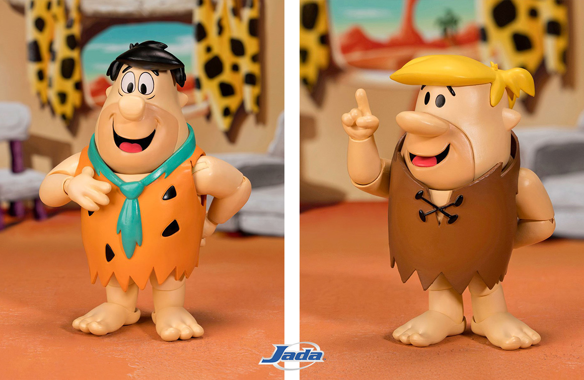 The Flintstones Fred & Barney Cereal Mascot Figures, Jada Toys