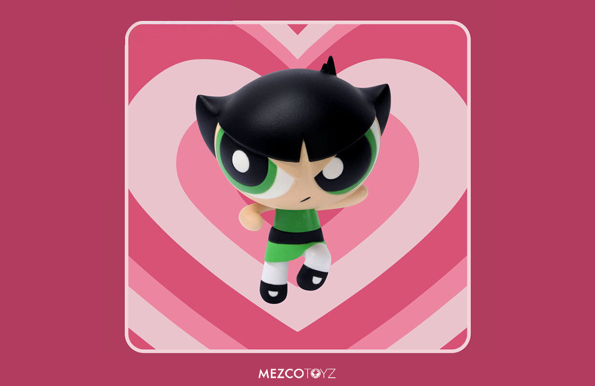 5 Points Powerpuff Girls Set, Mezco Toyz, Buttercup Figure
