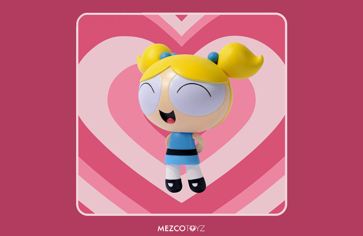 5 Points Powerpuff Girls Set, Mezco Toyz, Bubbles Figure