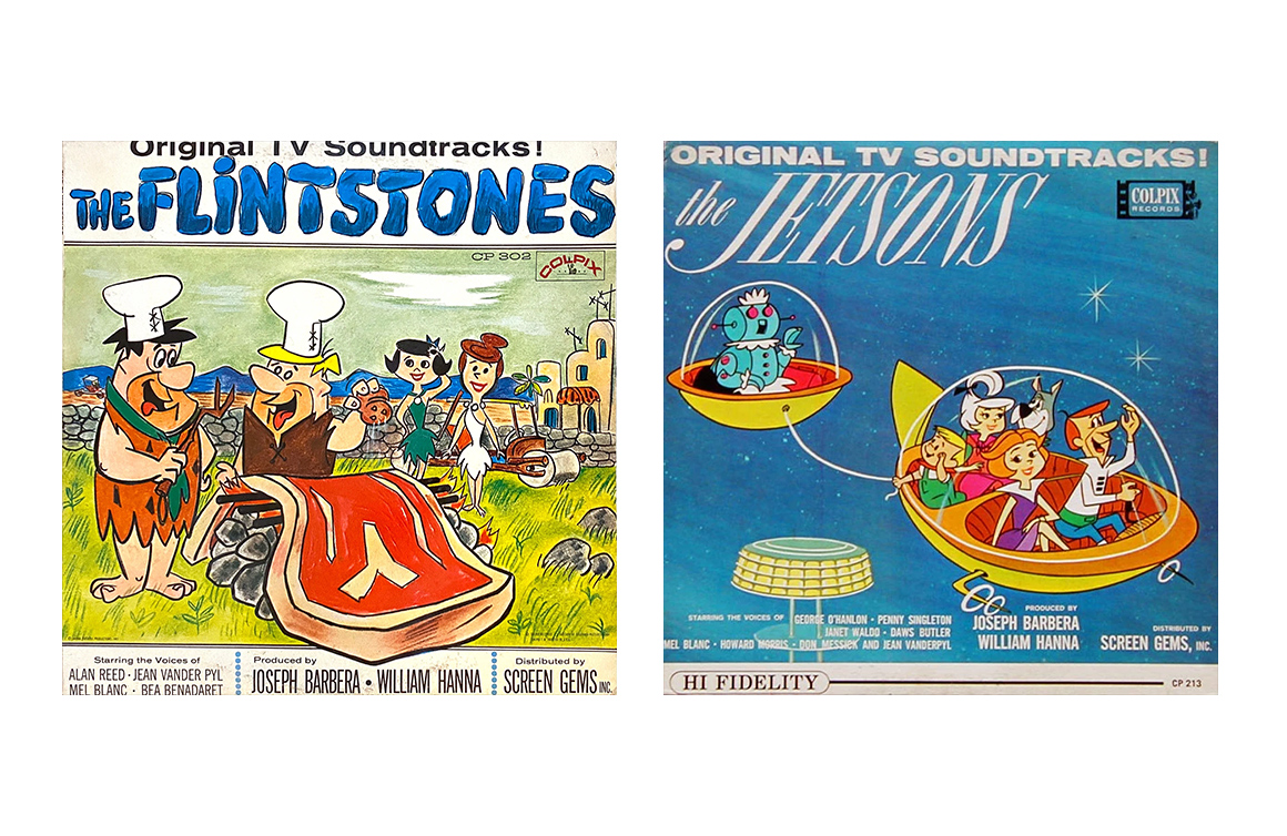 Children's Vintage Vinyl Records, The Flintstones, The Jetsons, Colpix Records
