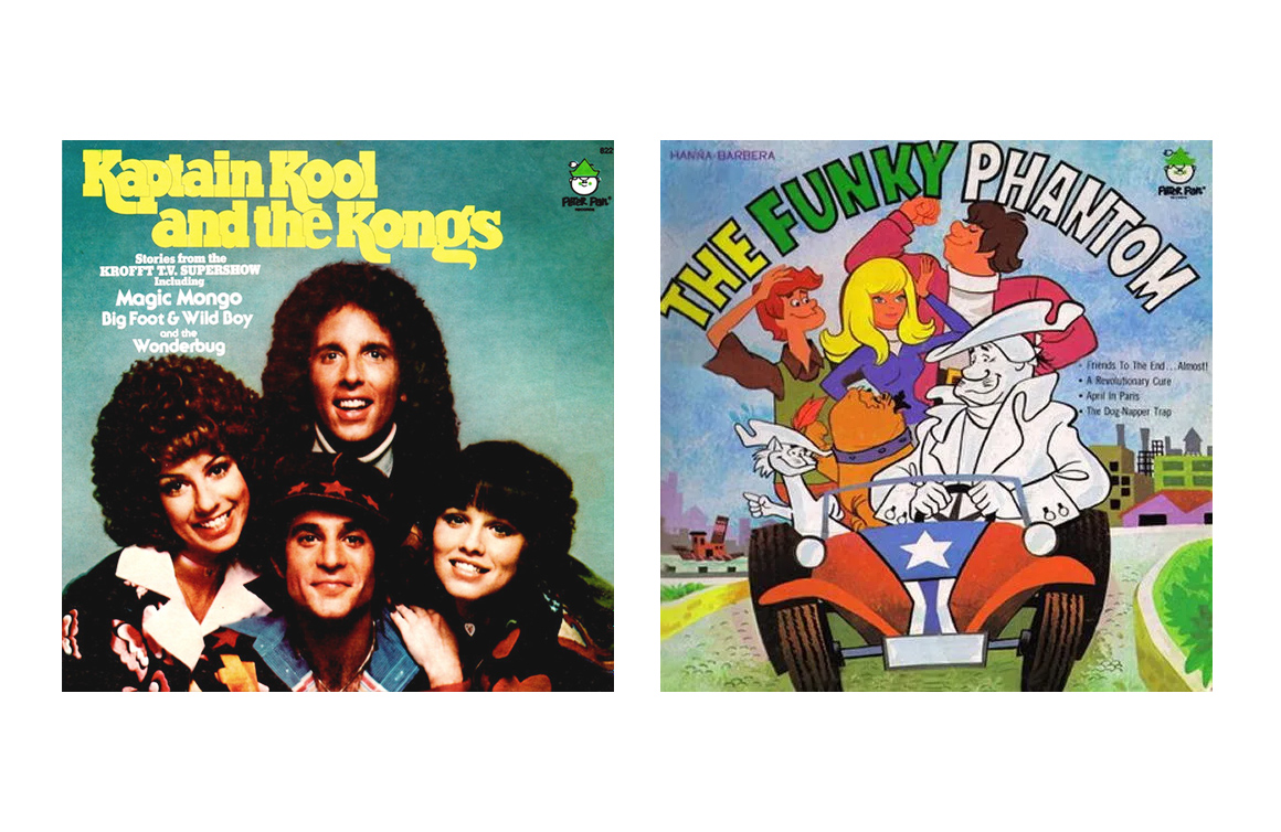 Children's Vintage Vinyl Records, The Krofft Supershow, The Funky Phantom, Peter Pan Records