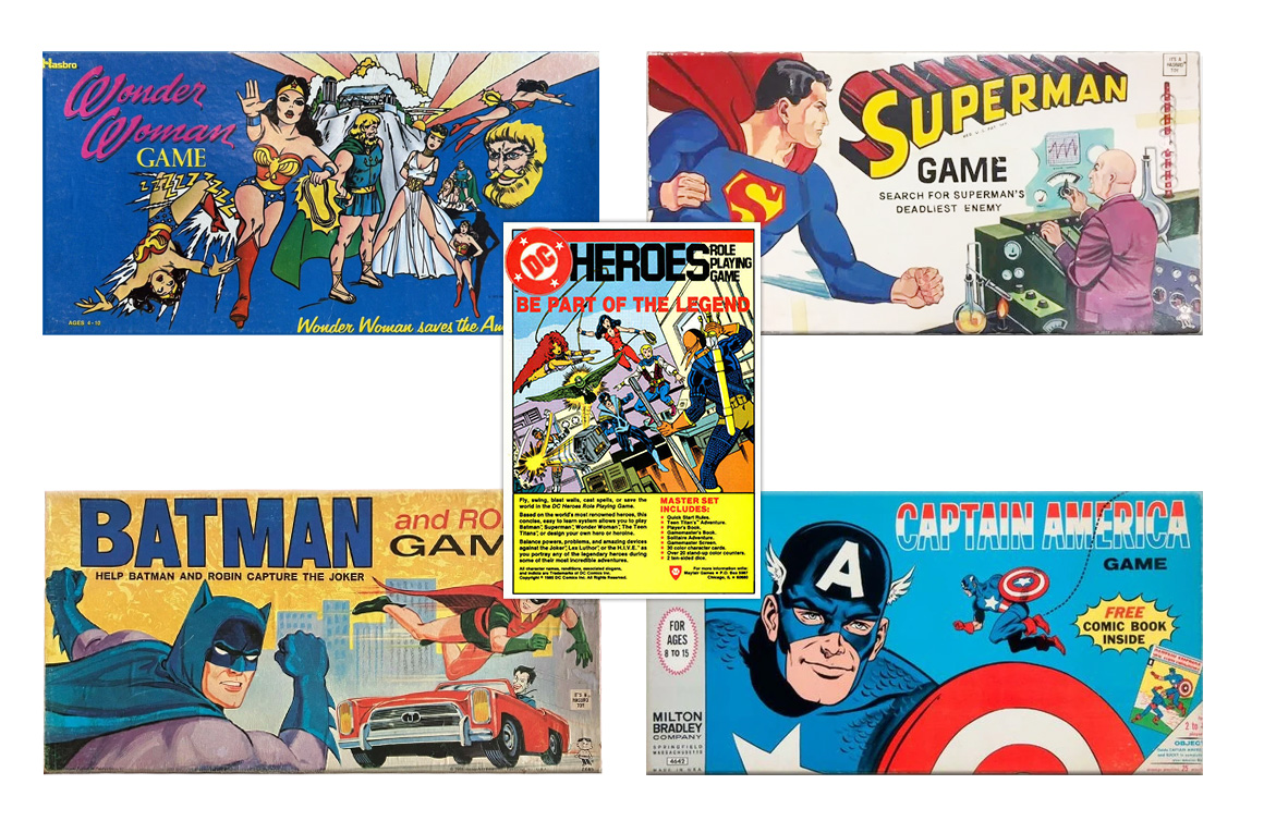 Vintage superhero board games, Nicolas Ricketts