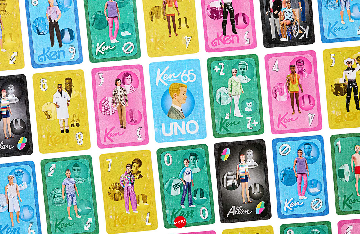 UNO Fandom Ken 65th Anniversary Deck, Mattel