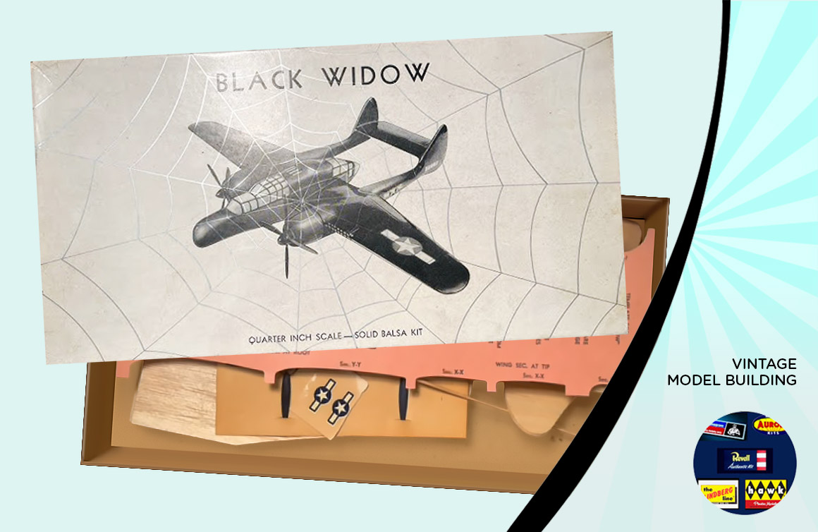 P-61 Black Widow from Hawk (1944), Celebrating Vintage Model Kits