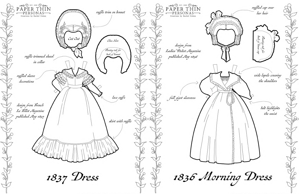 Historical Paper Dolls, Rachel Cohen, Paper Thin Personas