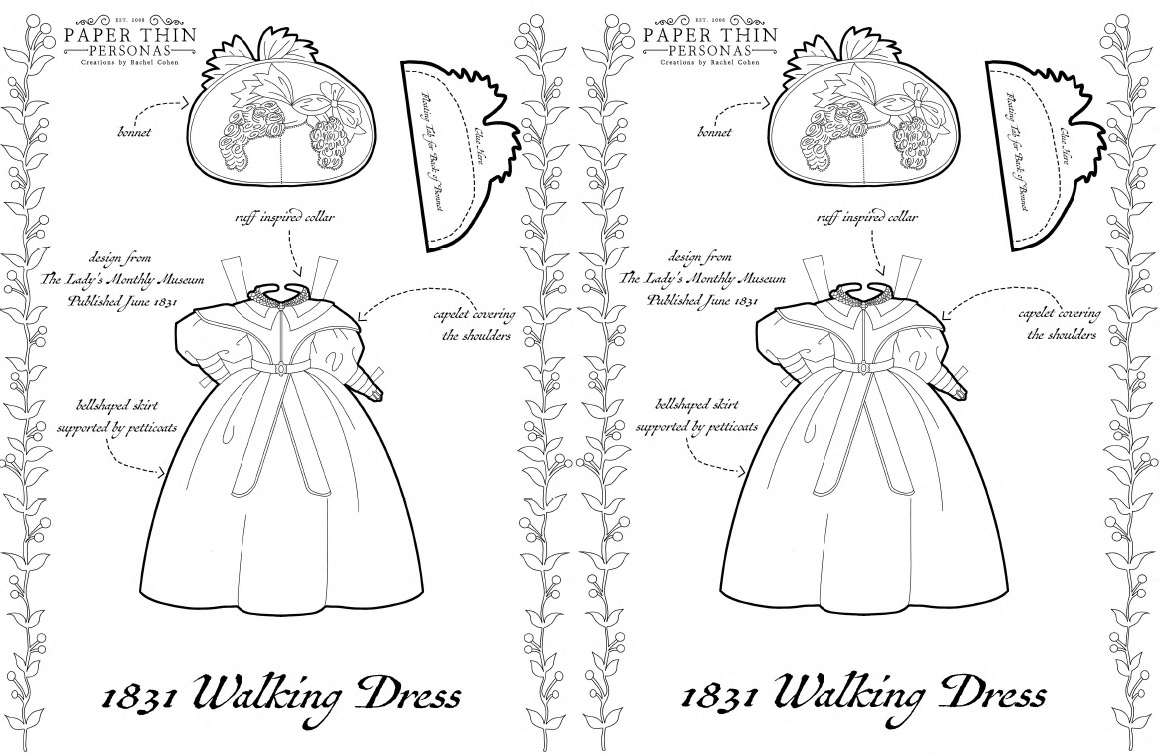 Historical Paper Dolls, Rachel Cohen, Paper Thin Personas