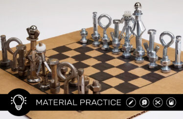 Hardware Chess Set, Scout Life Magazine