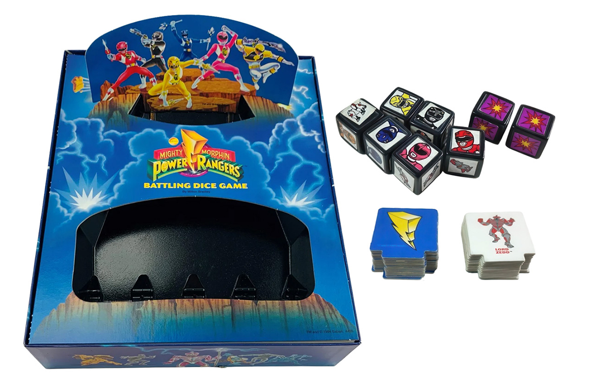 Mighty Morphin Power Rangers Battling Dice from, Milton Bradley