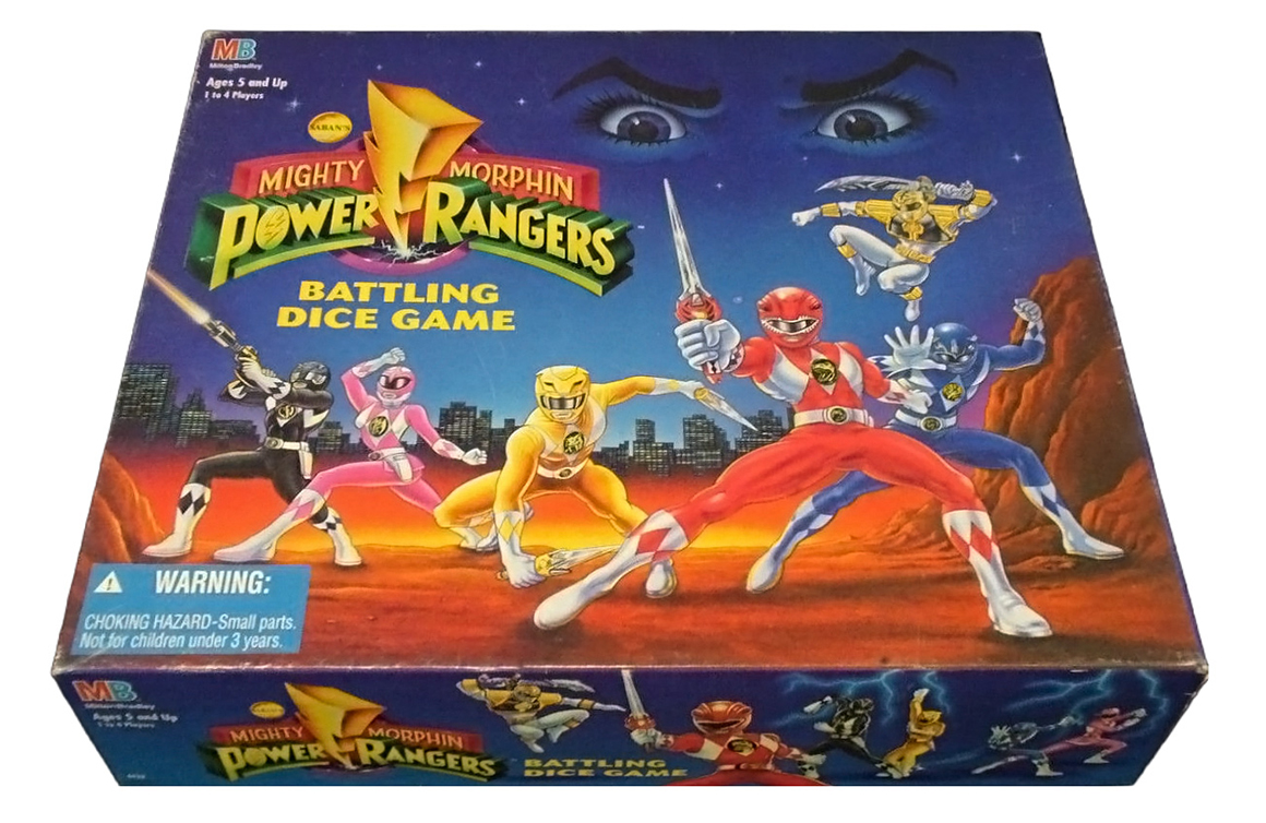 Mighty Morphin Power Rangers Battling Dice from, Milton Bradley