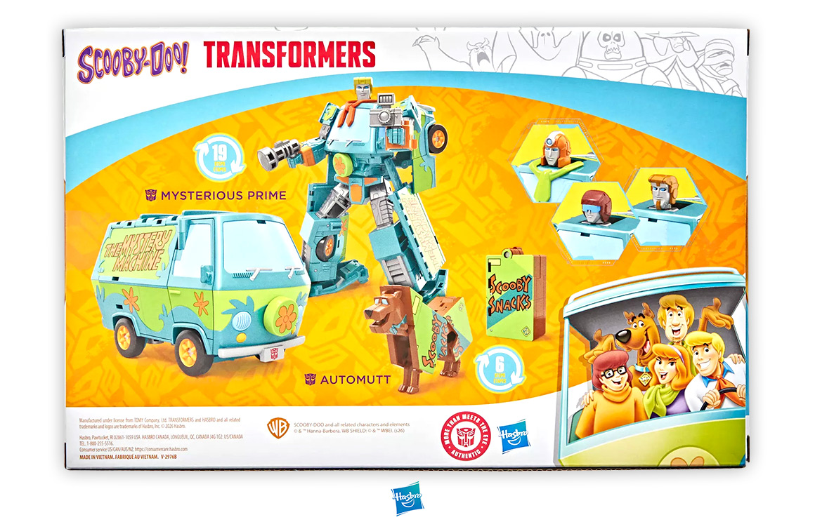 Transformers Scooby Doo Mysterious Prime & Automutt, Hasbro