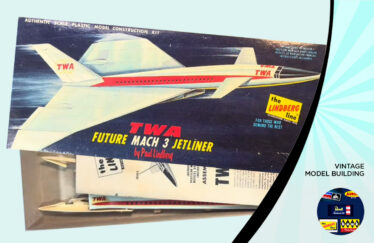 Vintage Model Building: TWA Future Mach 3 Jetliner, Lindberg Vintage Models, Celebrating Vintage Model Kits