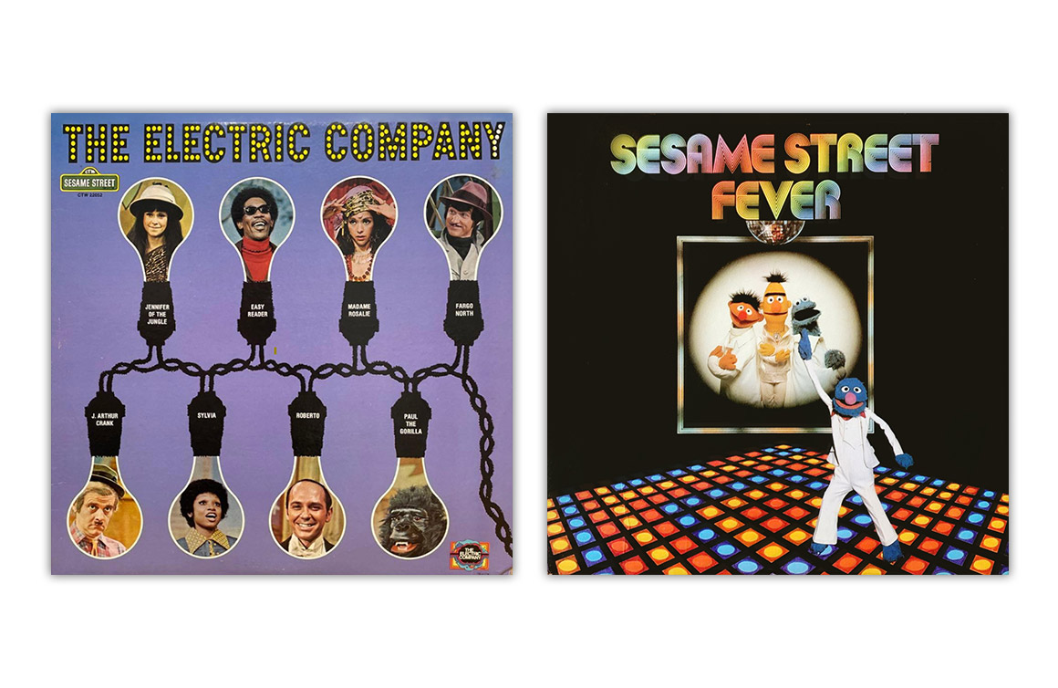Sesame Street Vinyl Records, Sesame Street Fever, The Electric Company Vinyl Record