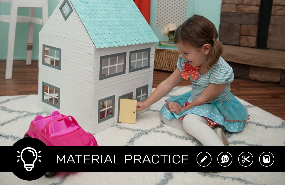 Cardboard Dollhouse, Crafts by Courtney